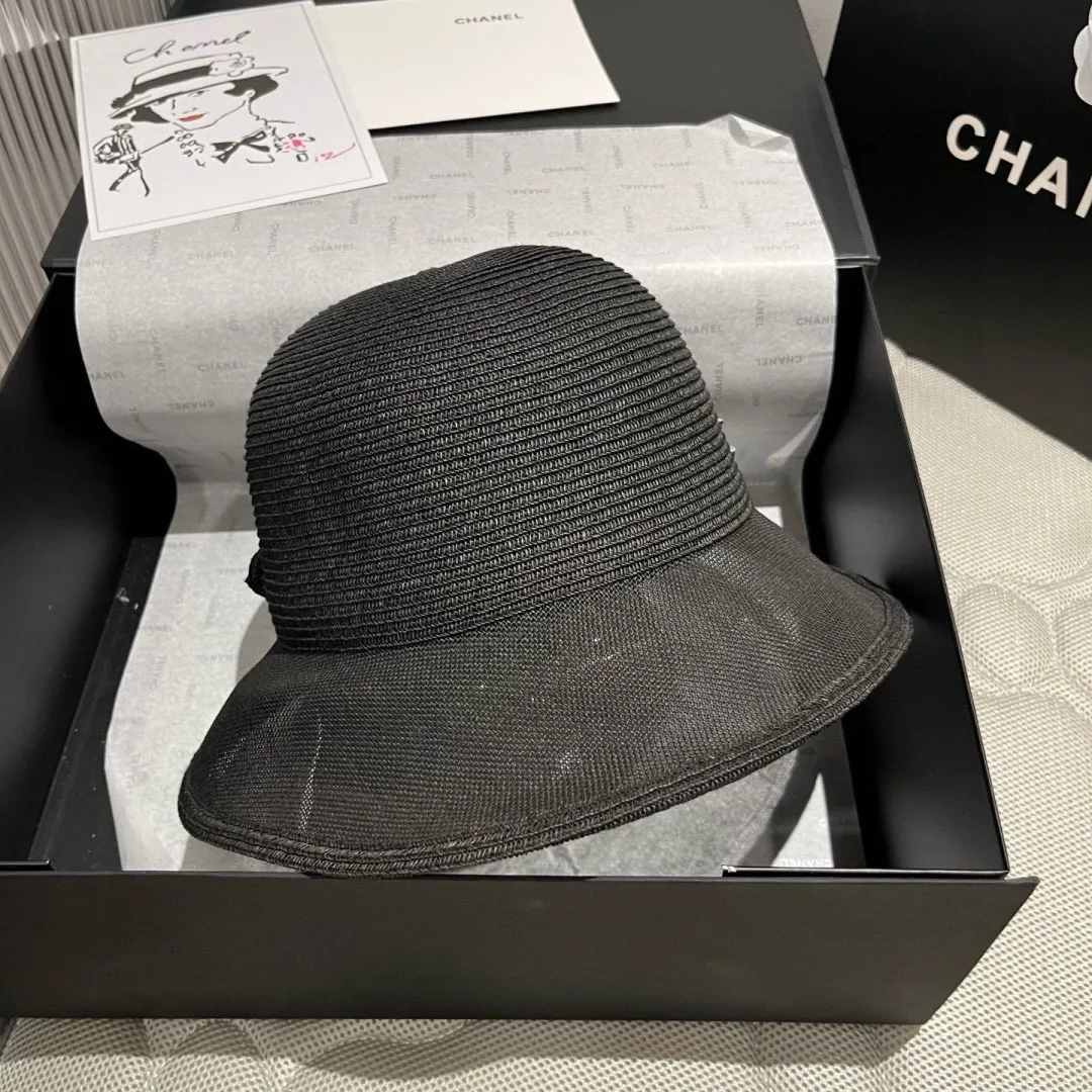 💰140¥ Chanel straw hat, advanced customization, head circumference 57cm.