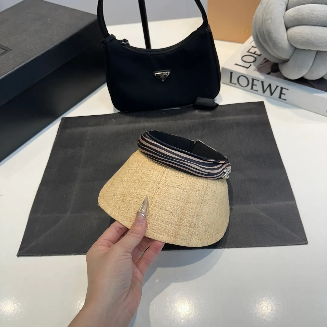 P60 Chanel hollow top sun hat, headband sun hat, head circumference 57cm