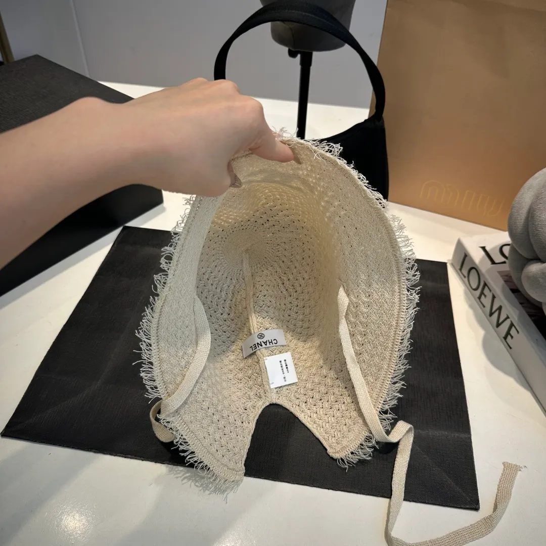 P60 Chanel sunshade bucket hat, foldable, head circumference 57cm