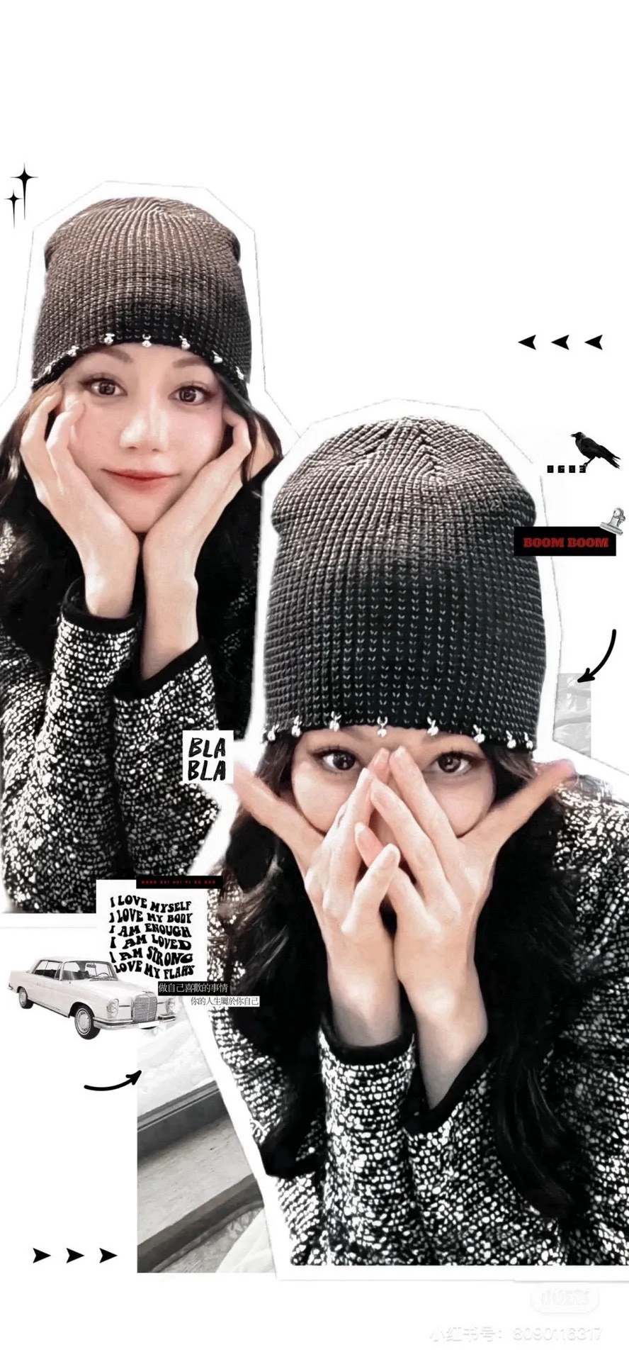 💰110¥ Chanel new knitted bucket hat, head circumference 57cm