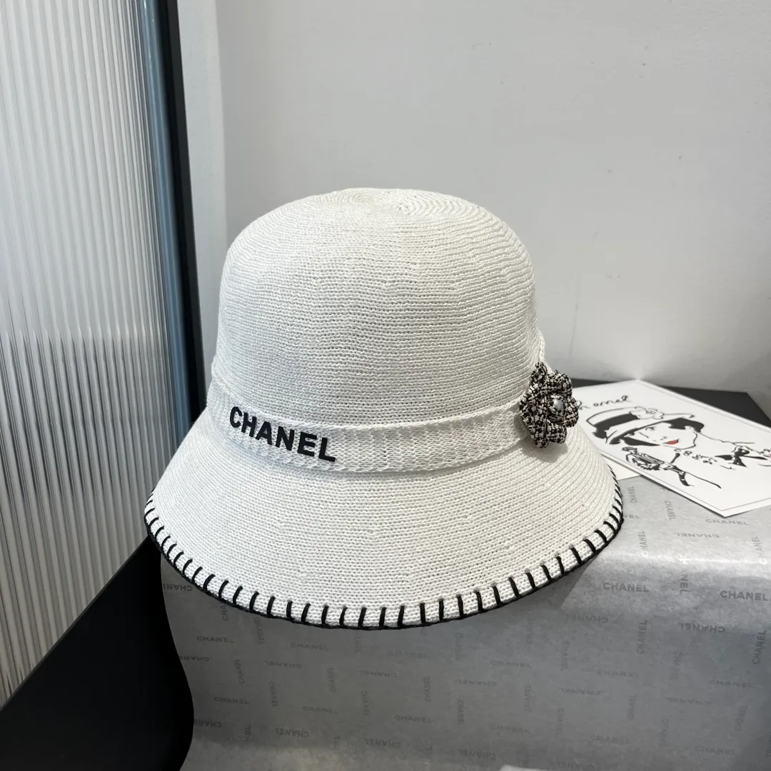 💰110¥ Chanel bucket hat, knitted clutch hat, head circumference 57cm