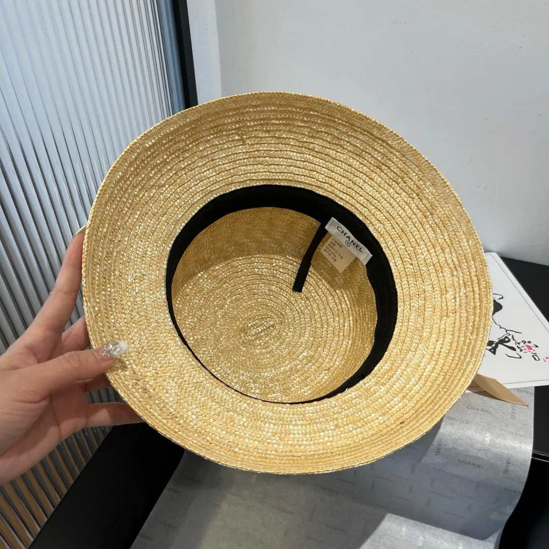 💰140¥ Chanel straw hat, lantern hat, head circumference 57cm