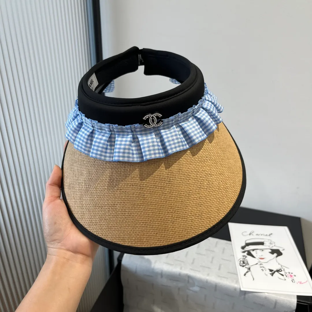 💰100¥ Chanel empty top sun hat