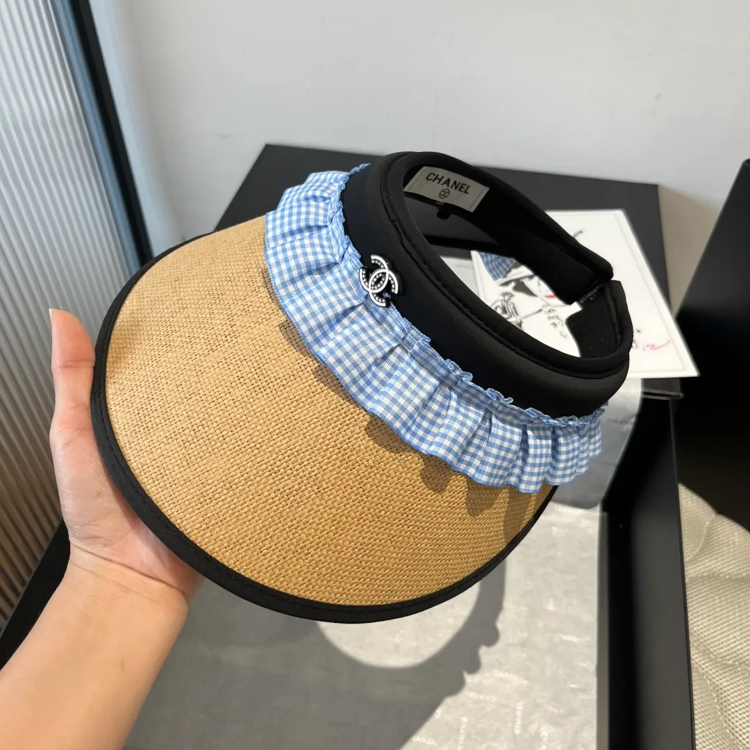💰100¥ Chanel empty top sun hat