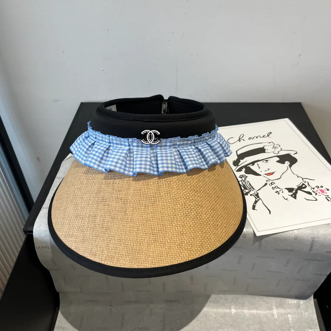 💰100¥ Chanel empty top sun hat
