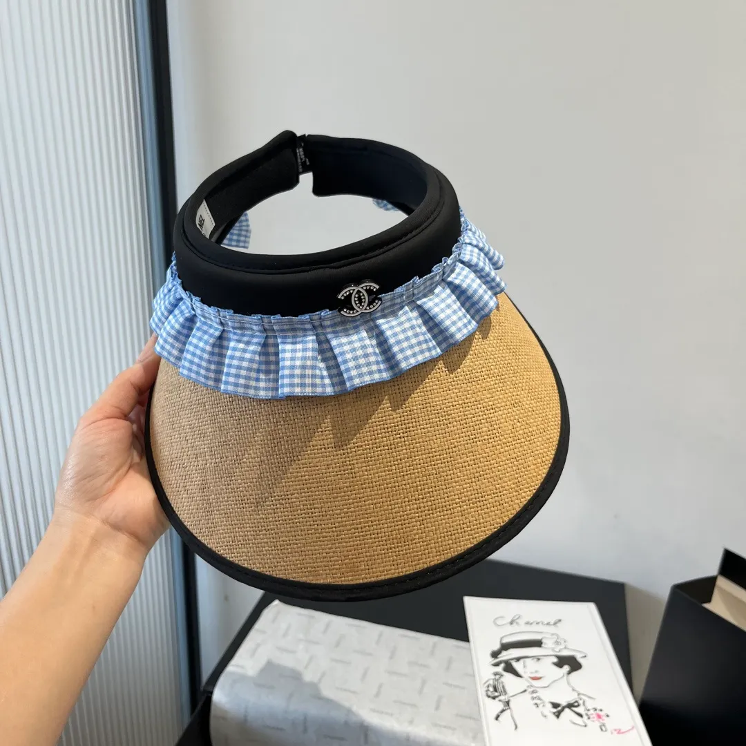💰100¥ Chanel empty top sun hat