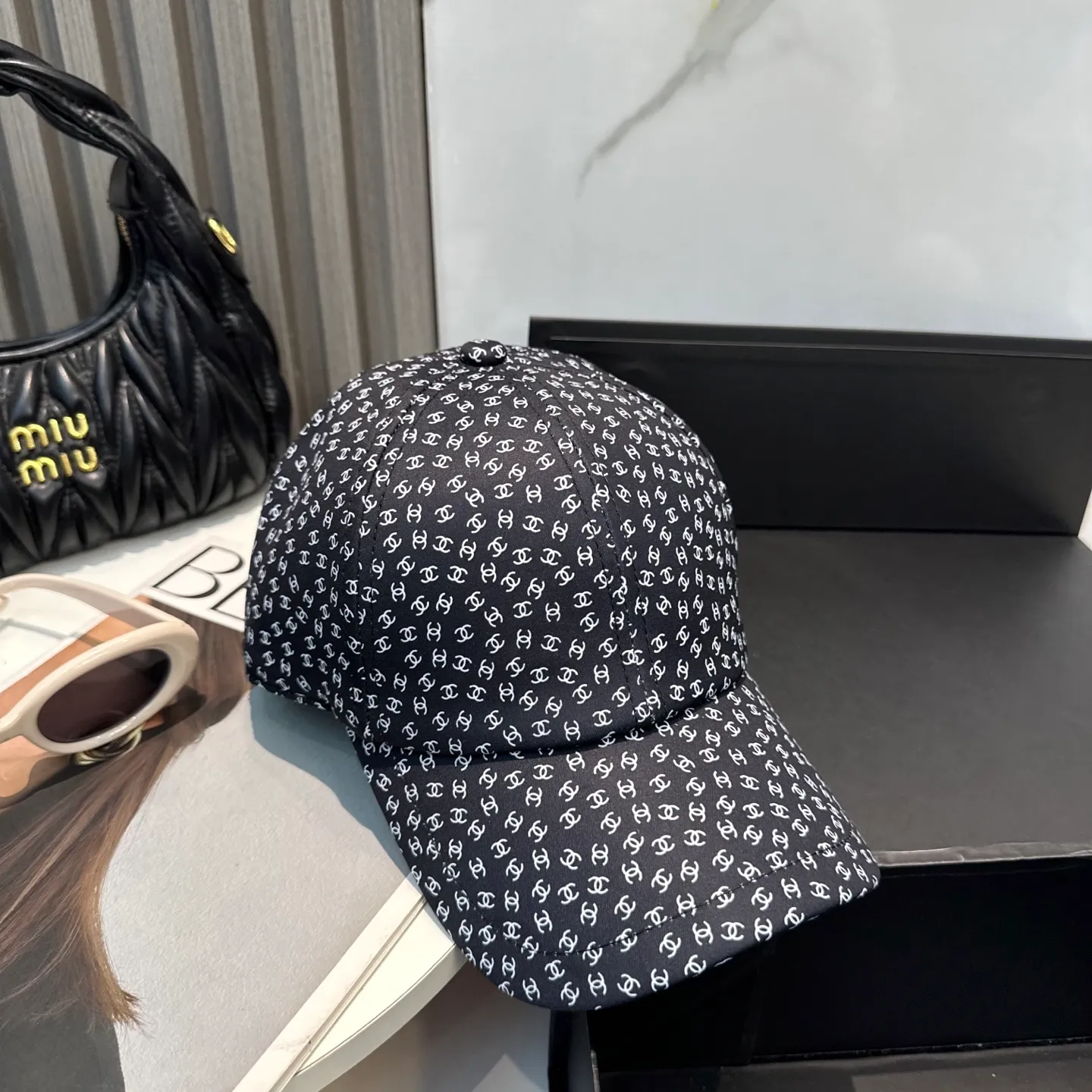 P66 CHANEL】New jacquard logo bucket hat 🧢New model shipped, big brand style is super easy to match, hurry up and get it