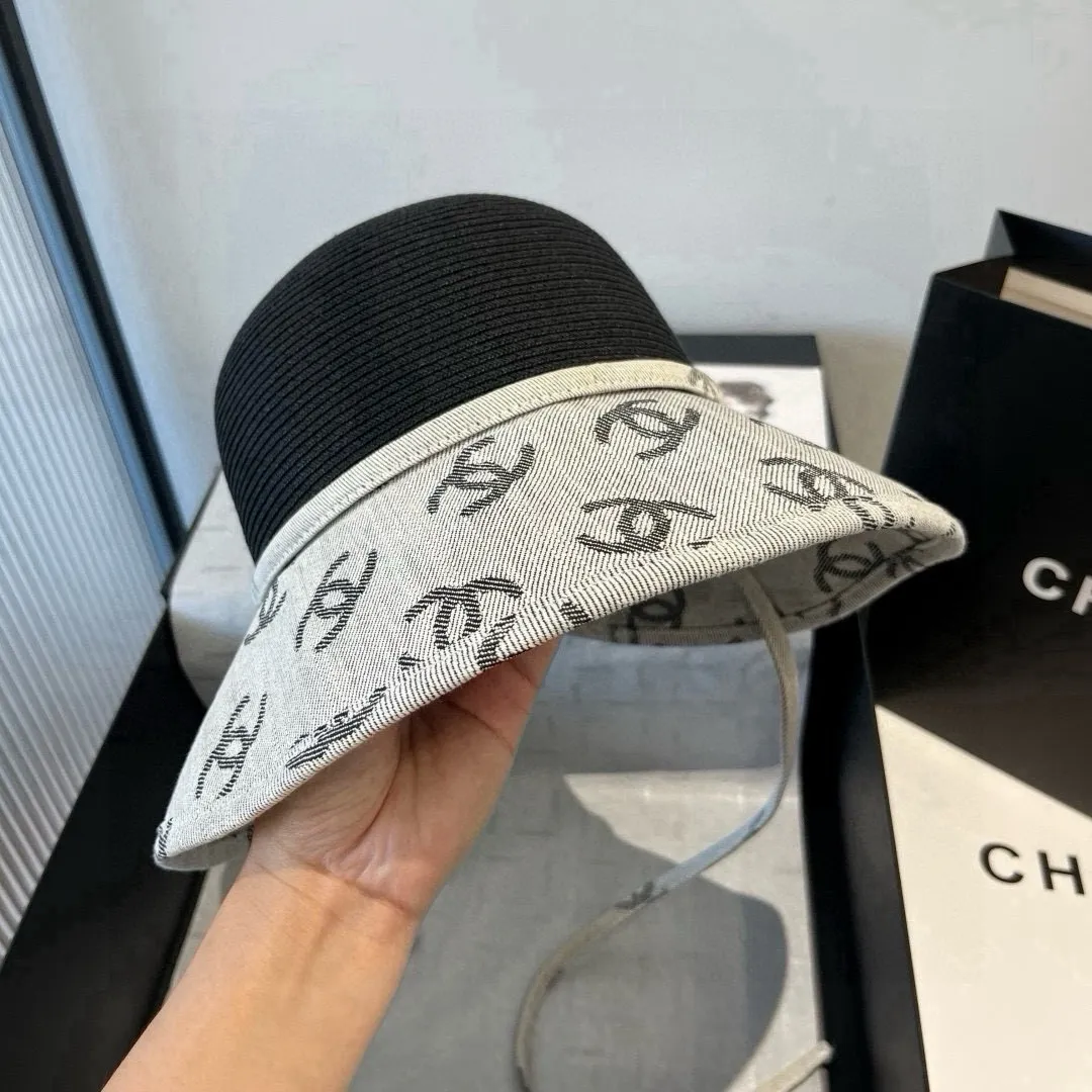 💰140¥ Chanel straw hat, advanced customization, head circumference 57cm.