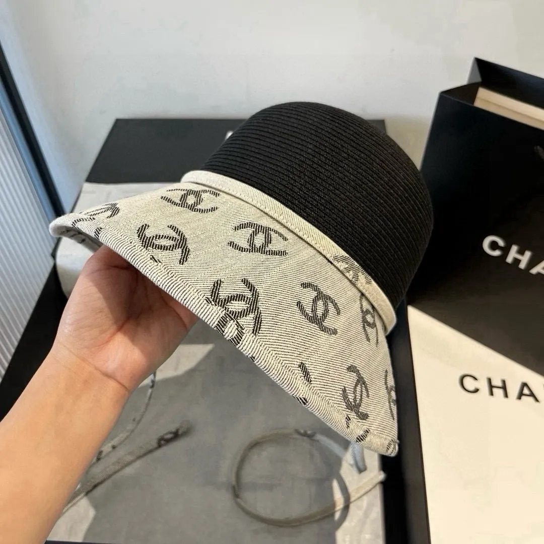 💰140¥ Chanel straw hat, advanced customization, head circumference 57cm.