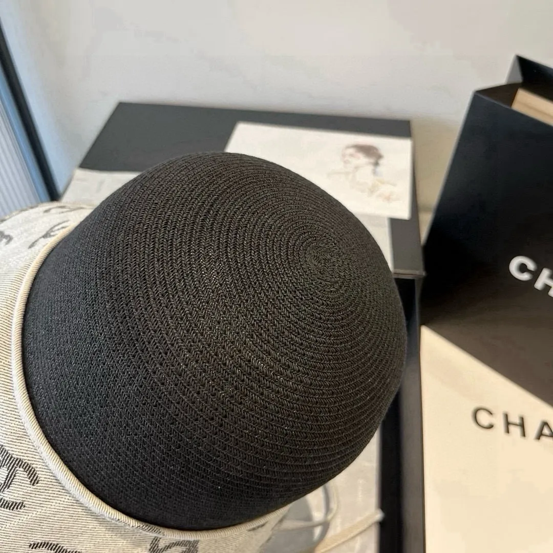 💰140¥ Chanel straw hat, advanced customization, head circumference 57cm.