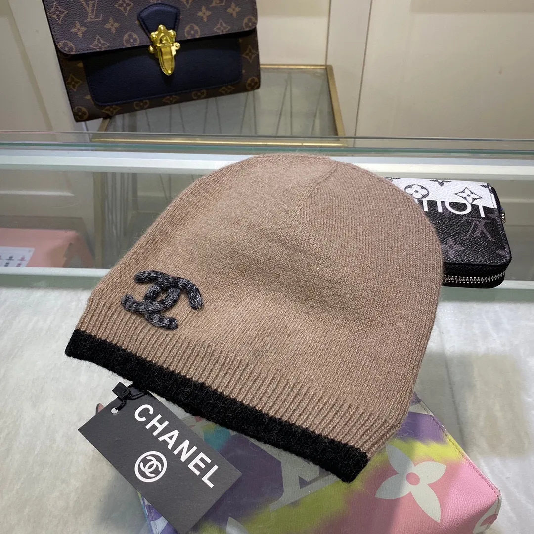 P60 comes with dust bag🌺【CHANEL】Official website classic style, 70% wool, 30% rabbit fur knitted hat! Xiaohongshu, recommended by major internet celebrities! Thicker and warmer, fashionable and popular🌸First-class texture, the best brand for keeping warm in autumn and winter, order now, limited quantity available