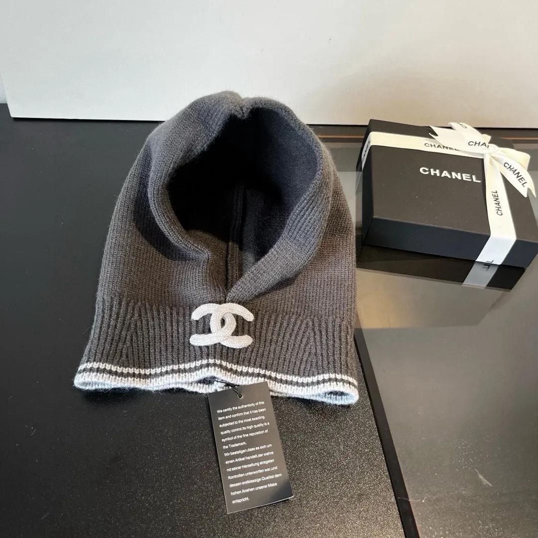 💰70¥ Chanel pullover woolen hat, dual-purpose hat and scarf, very cost-effective