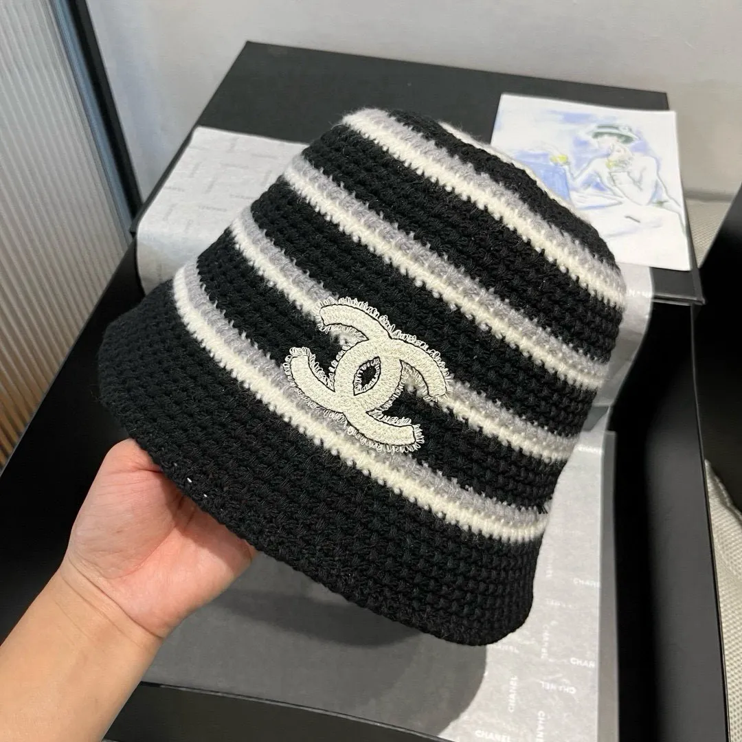 💰90¥ Chanel new knitted bucket hat, head circumference 57cm