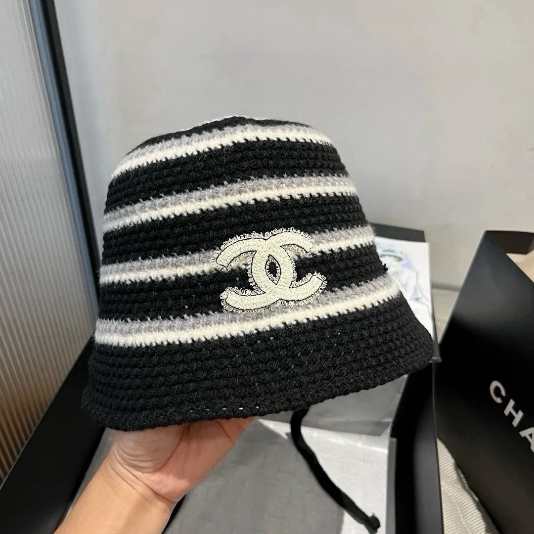 💰90¥ Chanel new knitted bucket hat, head circumference 57cm