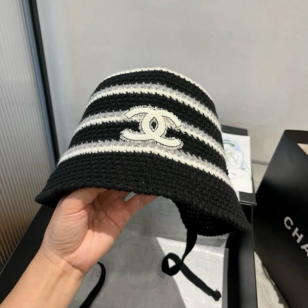 💰90¥ Chanel new knitted bucket hat, head circumference 57cm