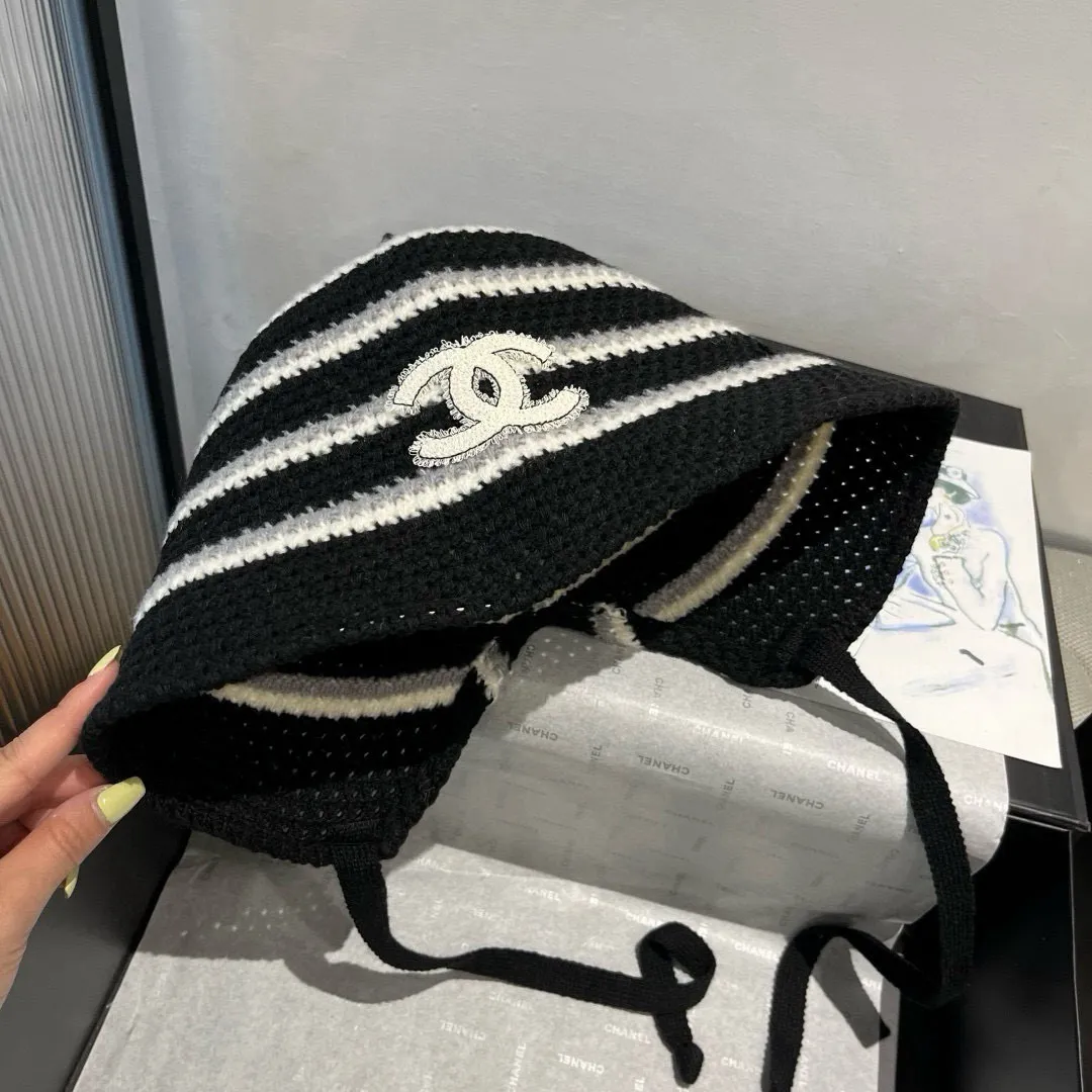 💰90¥ Chanel new knitted bucket hat, head circumference 57cm
