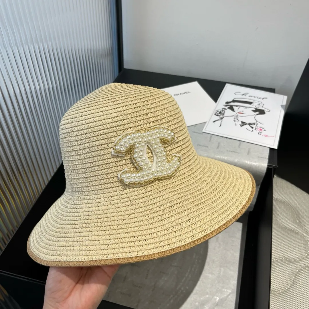 💰100¥ Chanel new straw hat, lady style, head circumference 57cm