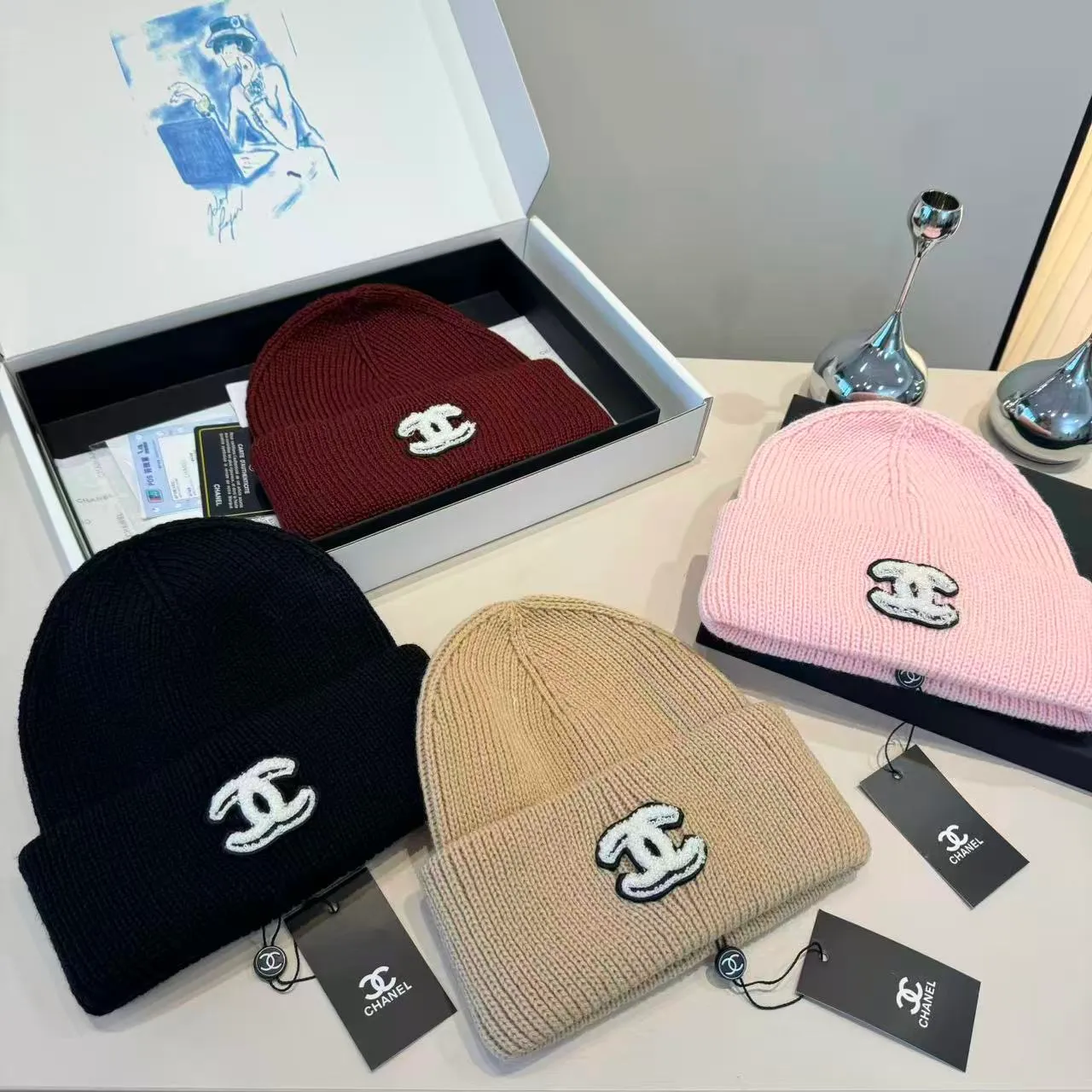 💰80¥ Chanel knitted beanie
