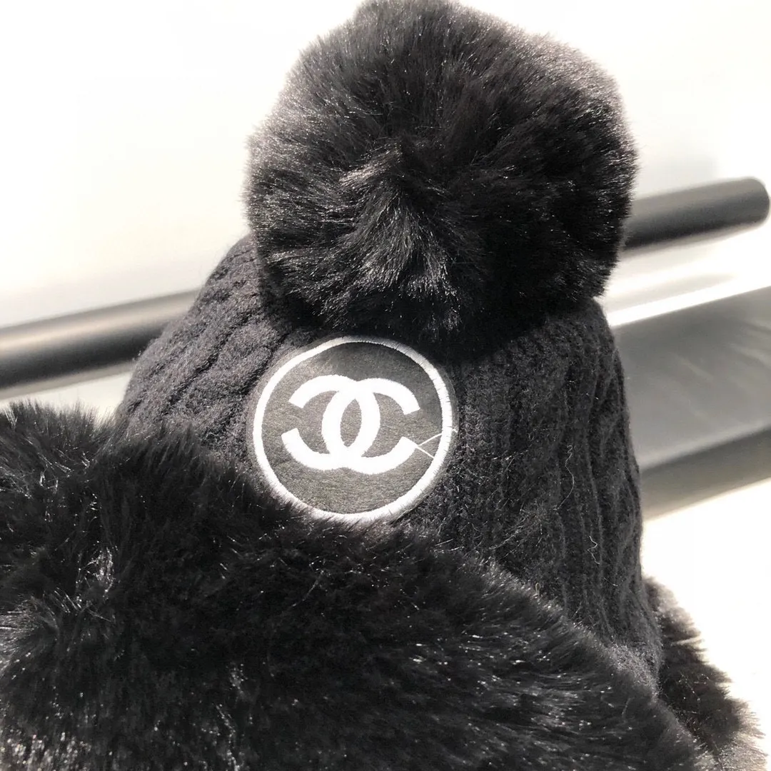 P160 Chanel Chanel's new snow hat Lei Feng hat is coming, customer order version, small fragrance embroidery, a must-have snow wool hat in autumn and winter