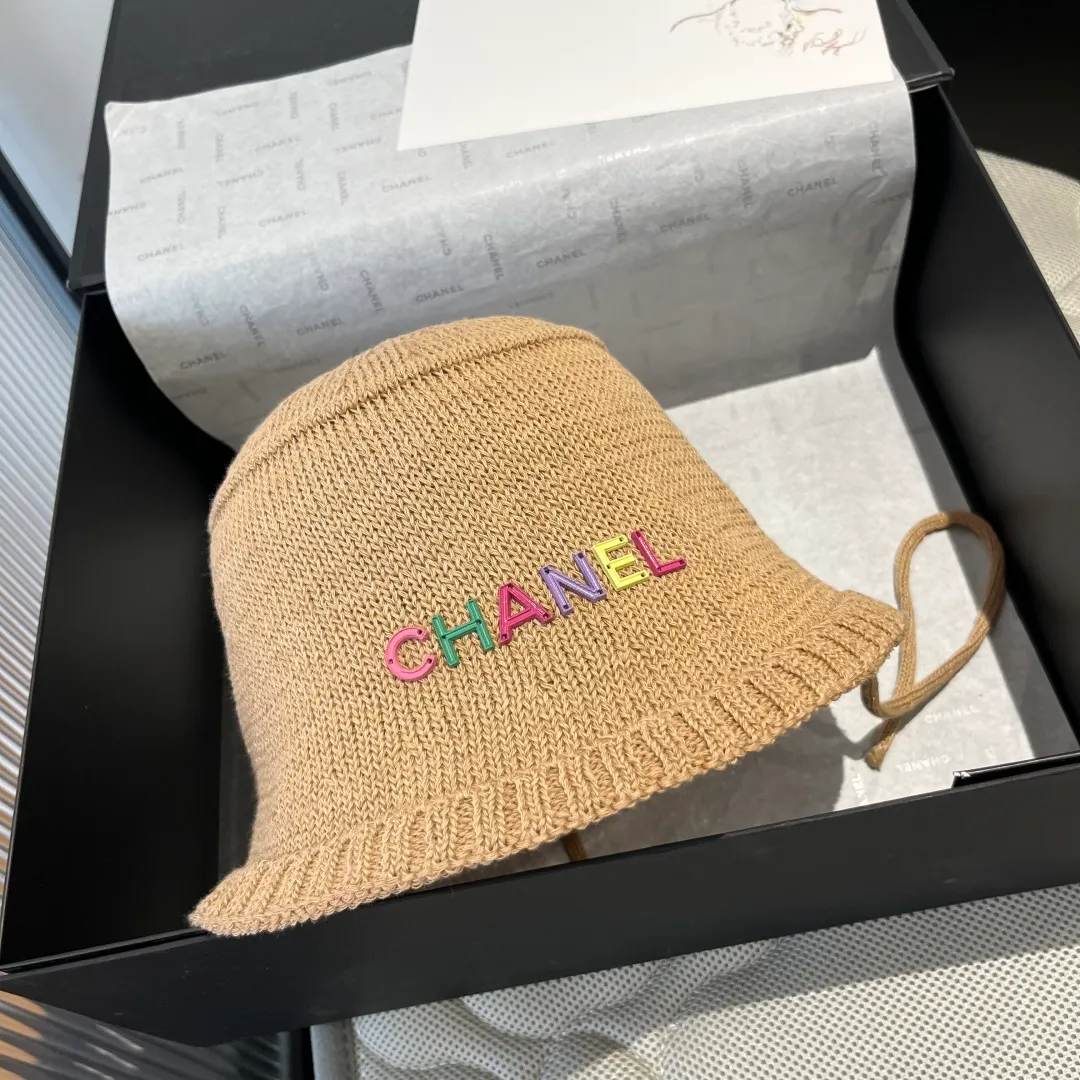💰80¥ Chanel knitted bucket hat, small top hat, head circumference 57cm