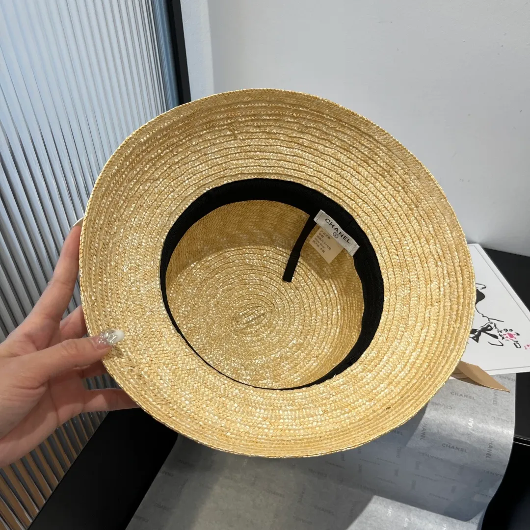 💰140¥ Chanel straw hat, lantern hat, head circumference 57cm