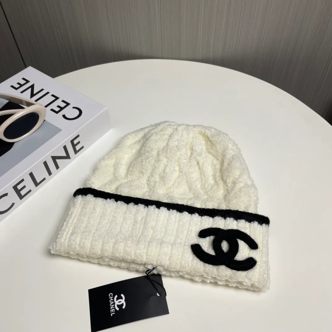 P76 Chanel official website quality Chanel autumn and winter woolen hat recommended by Internet celebrity fashion bloggers, Xiaohongshu's popular style, super soft and comfortable knitted hat with excellent elasticity!