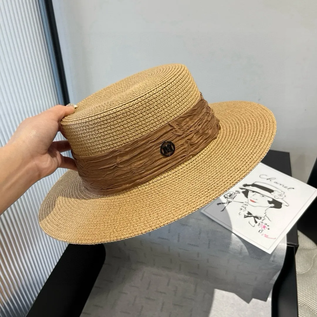 💰110¥ Chanel's new double M flat hat, sunshade hat, head circumference 57cm