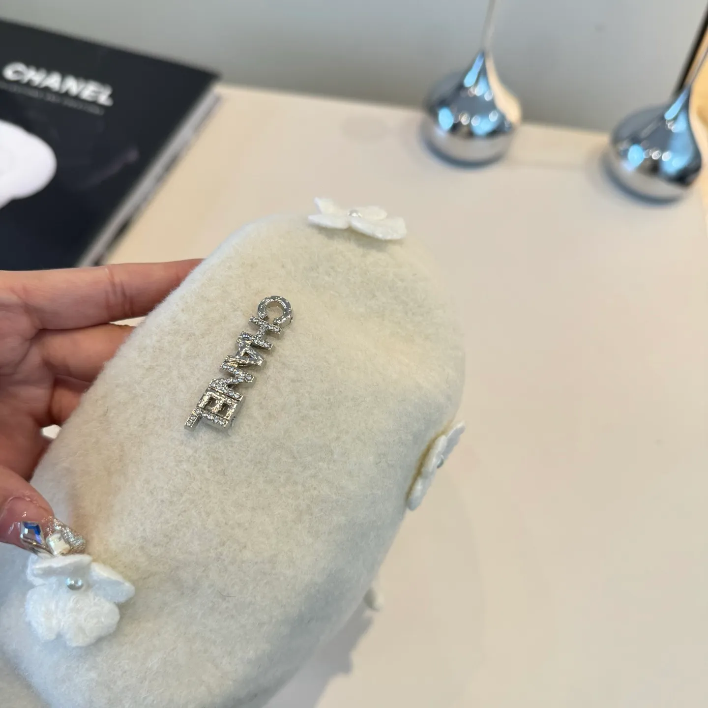 💰130¥ Chanel new wool beret, 100% wool🦙 fabric, head circumference 57cm