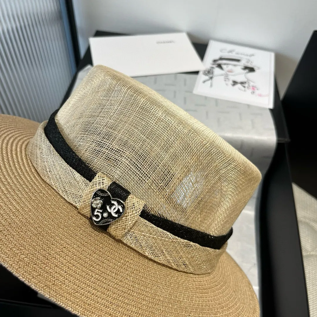 💰220¥ Chanel Chanel flat-top linen hat, high-end hat, head circumference 57cm