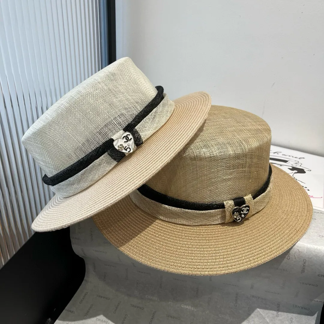 💰220¥ Chanel Chanel flat-top linen hat, high-end hat, head circumference 57cm