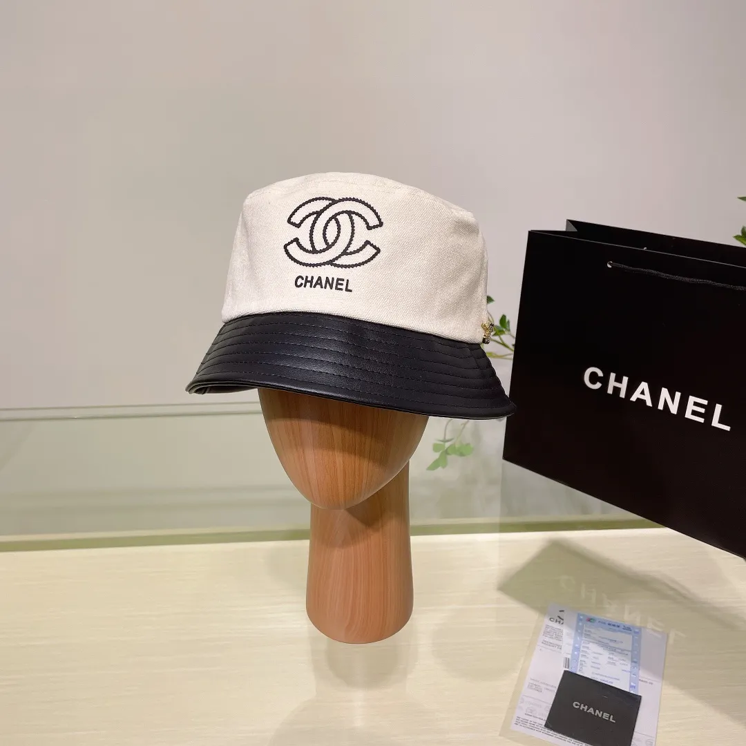 🉐70 CHANEL Chanel new autumn and winter original single internet celebrity popular bucket hat🌹Small fragrant style bucket hat😍👍Simple and elegant👈🏻👍Casual and fashionable👩Trendy and versatile