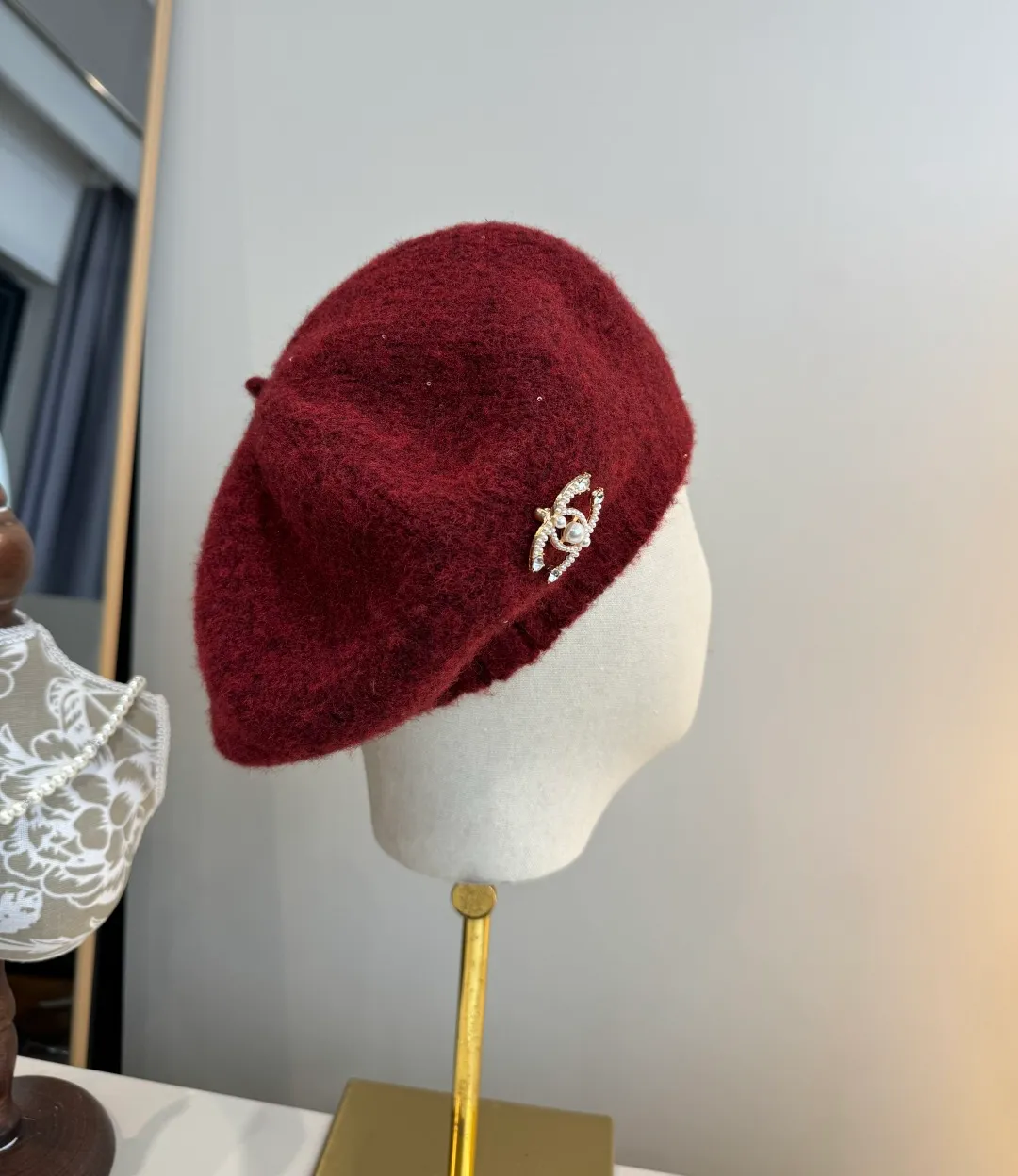 💰100¥ Chanel wool beret, knitted beret, versatile style