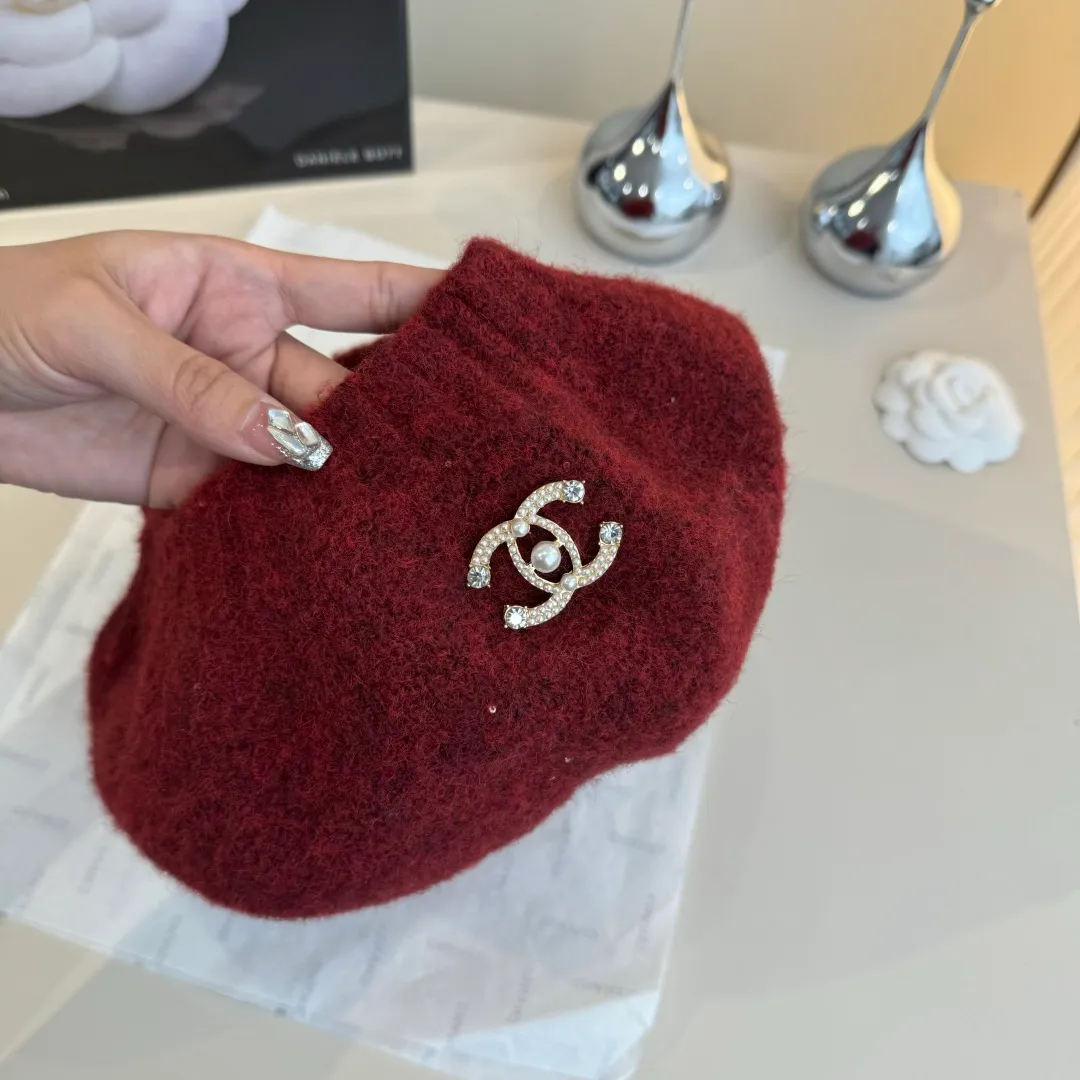 💰100¥ Chanel wool beret, knitted beret, versatile style