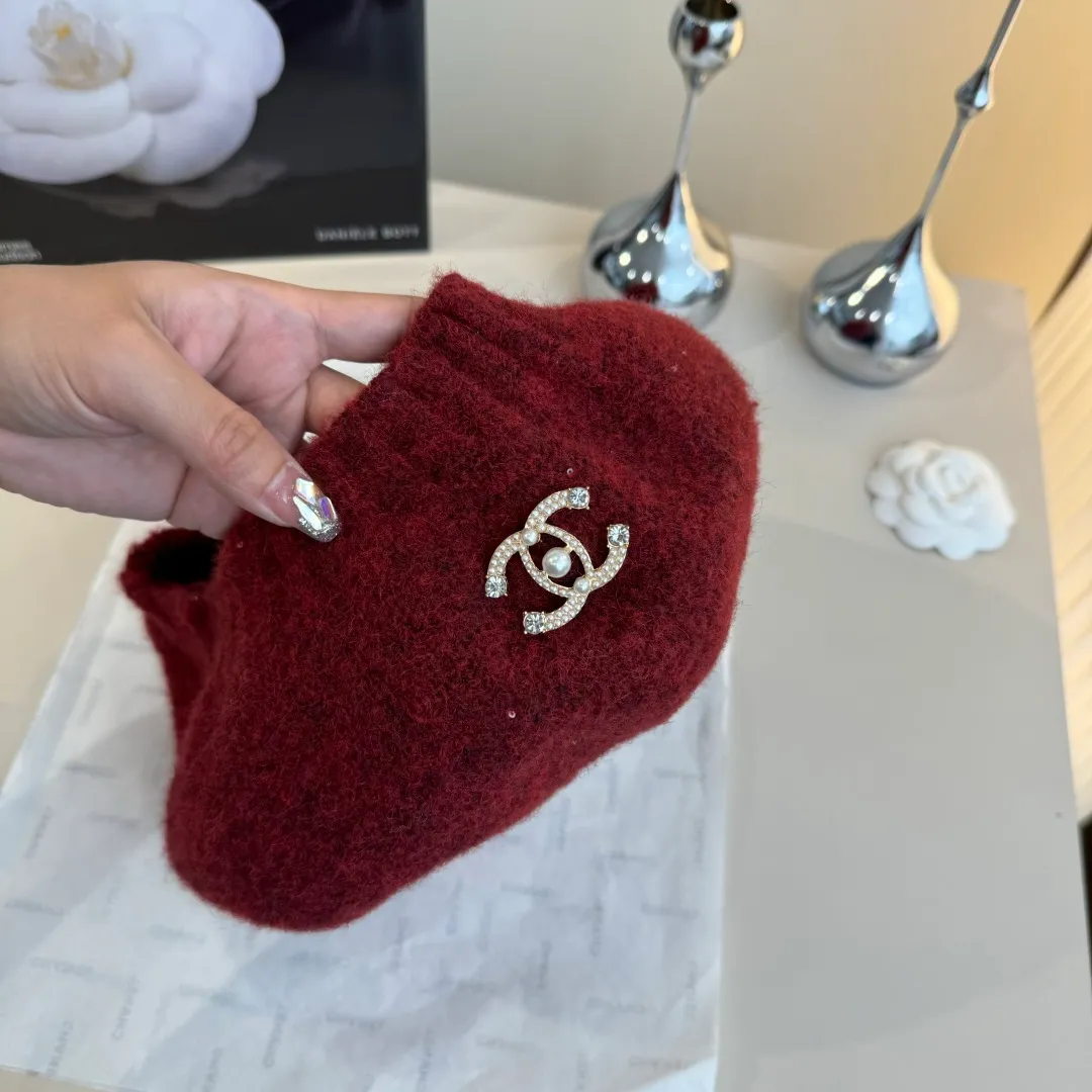 💰100¥ Chanel wool beret, knitted beret, versatile style