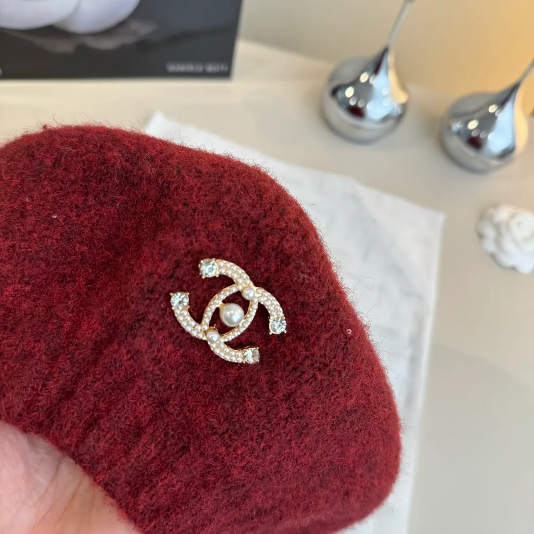💰100¥ Chanel wool beret, knitted beret, versatile style