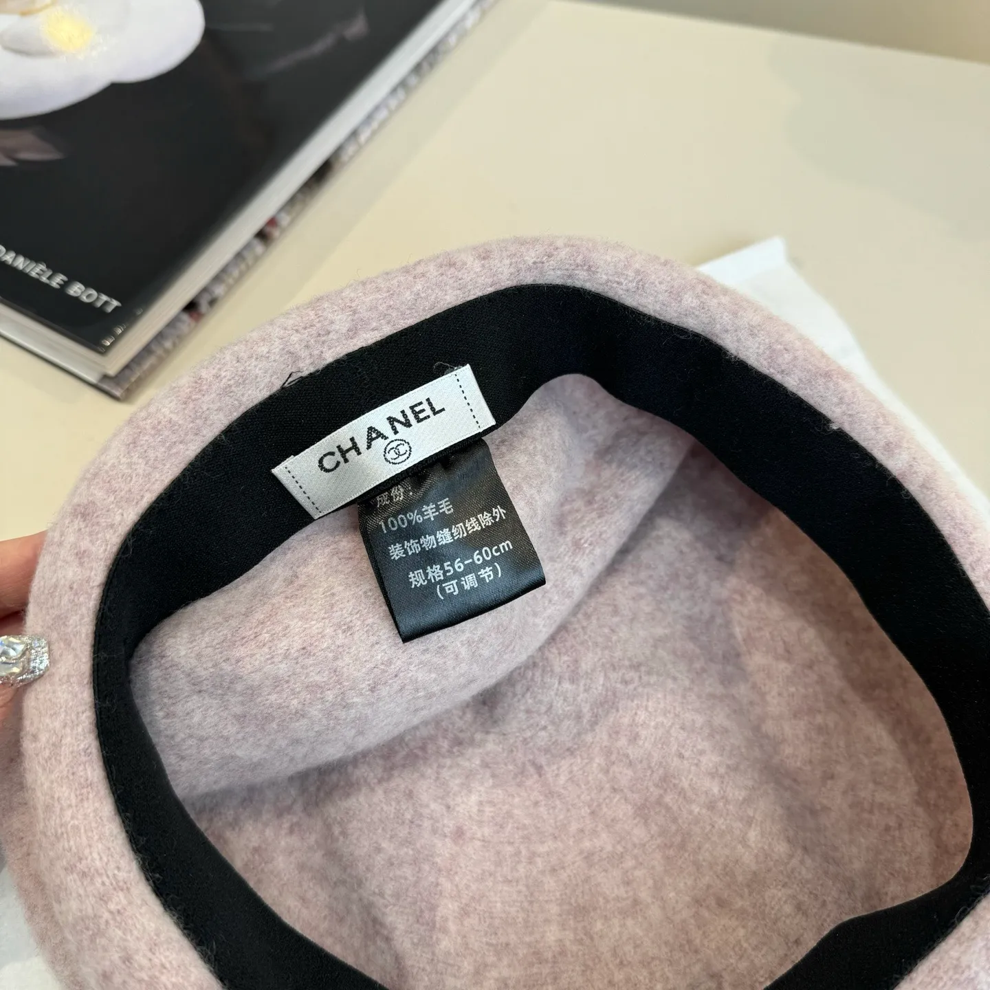 💰120¥ Chanel wool beret, pumpkin hat, 100% wool🦙 fabric, head circumference 57cm