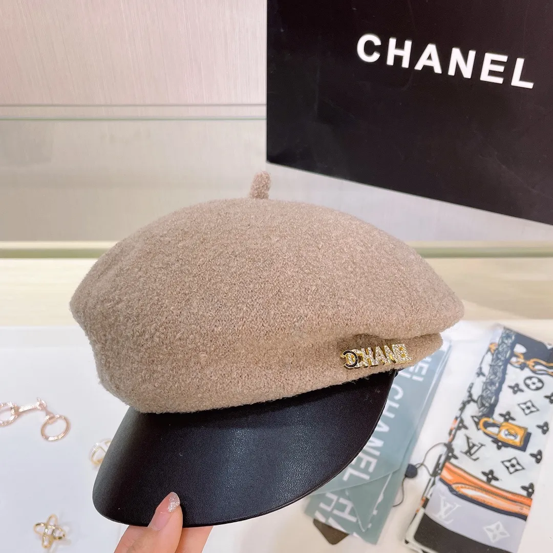🉐60🔥 Chanel's new autumn and winter custom-made military cap, contrasting fabrics, niche yet high-end! The latest style of Xiaoxiangfeng, a must-have for celebrities