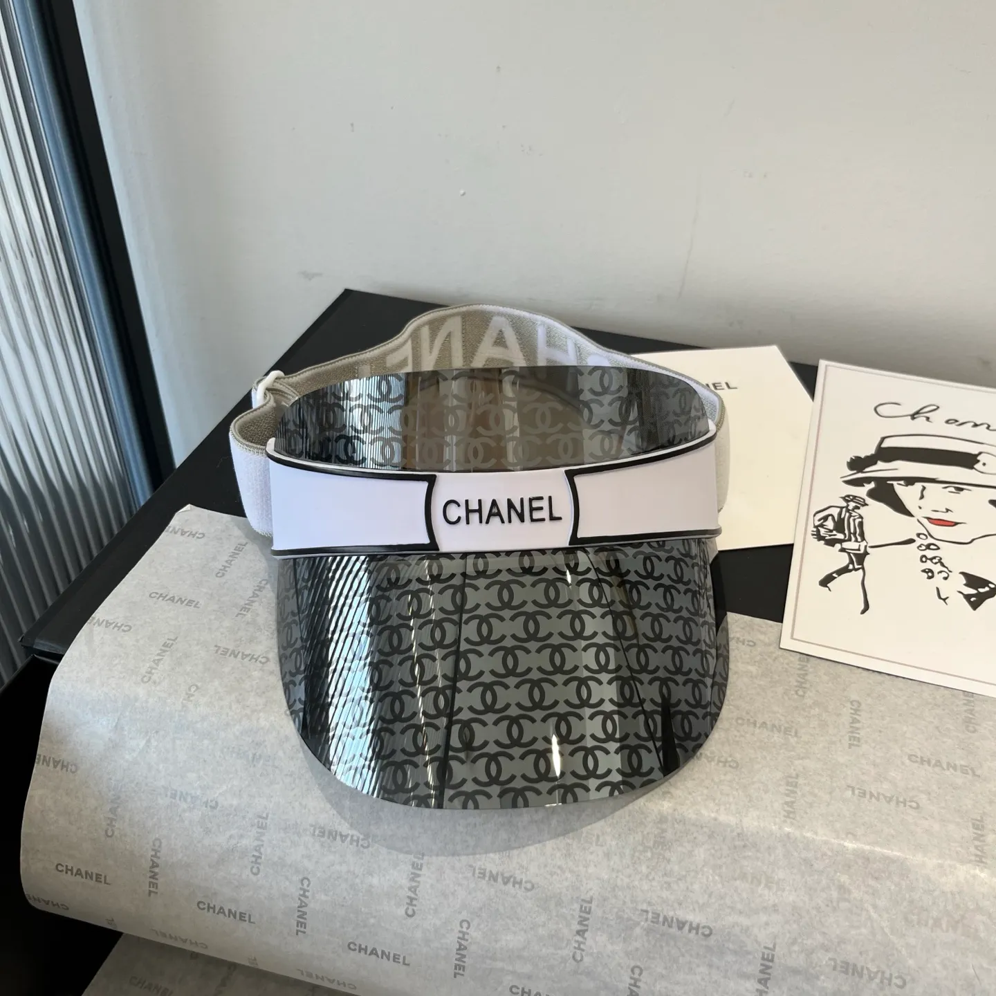 💰130¥ Chanel lens sun hat, advanced customization, adjustable, a must-have item for fashion bloggers