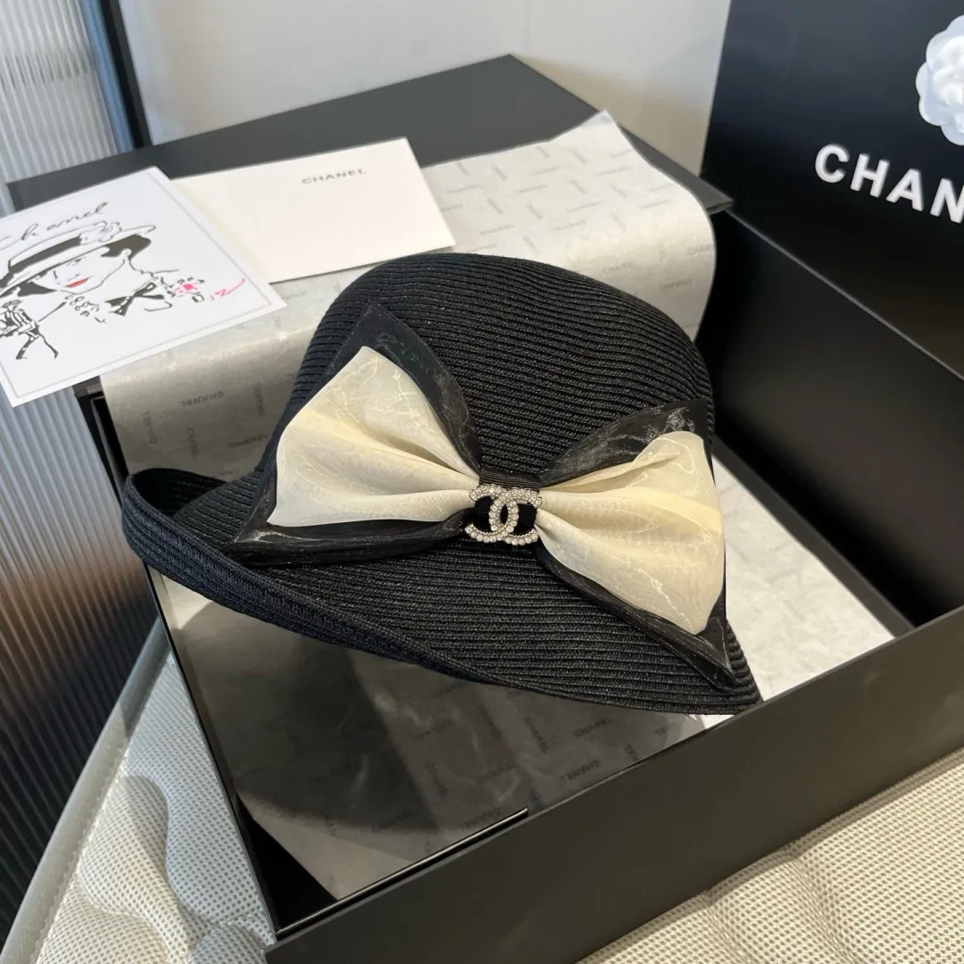 💰160¥ Chanel curled straw hat, head circumference 57cm