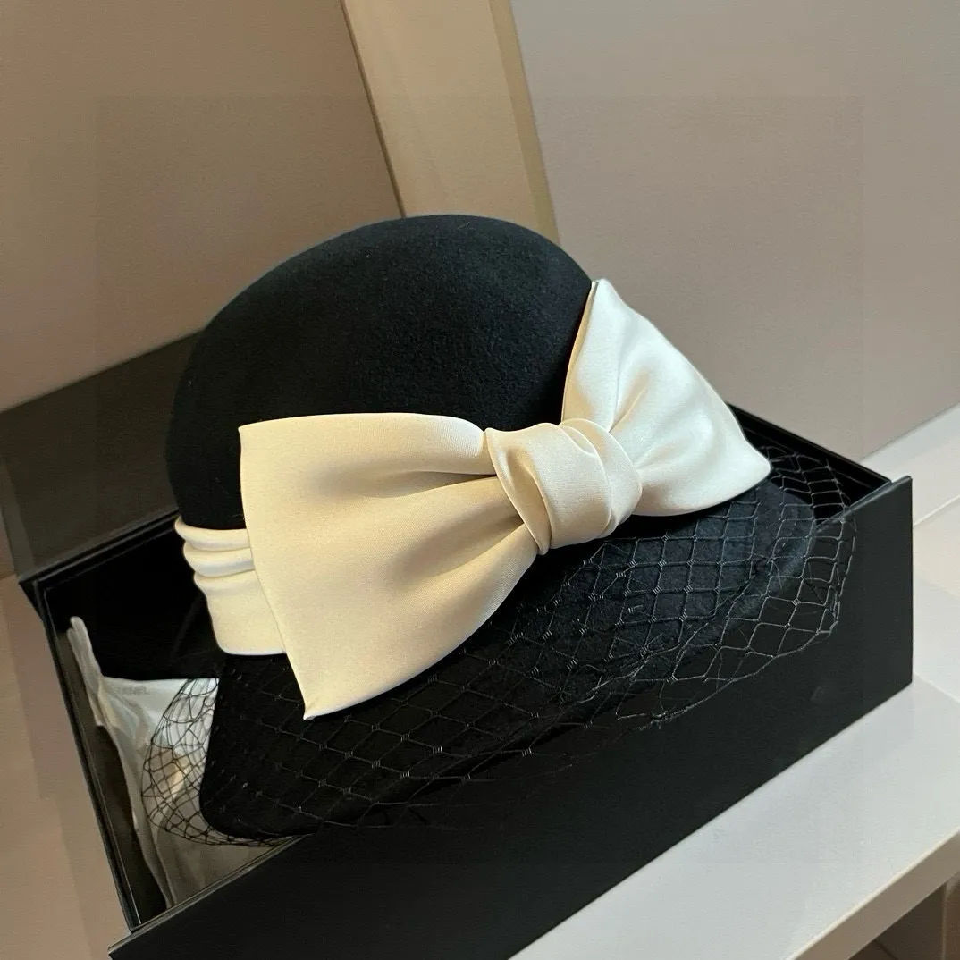 💰200¥ Chanel Chanel wool basin hat, mesh basin hat, 100% wool 🦙Fabric% Head circumference 57cm