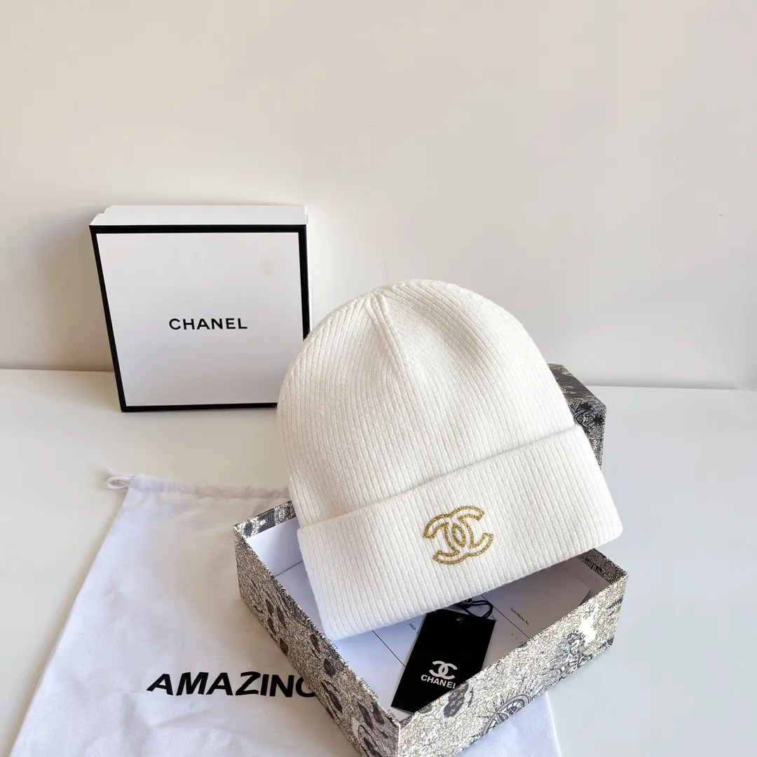 Special P60💛 Comes with dust bag [CHANEL Chanel] 2021 autumn and winter new small fragrance style wool hat, super popular 💖 first-class texture, very easy to match on the street!