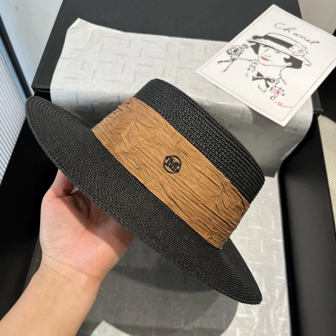 💰110¥ Chanel's new double M flat hat, sunshade hat, head circumference 57cm