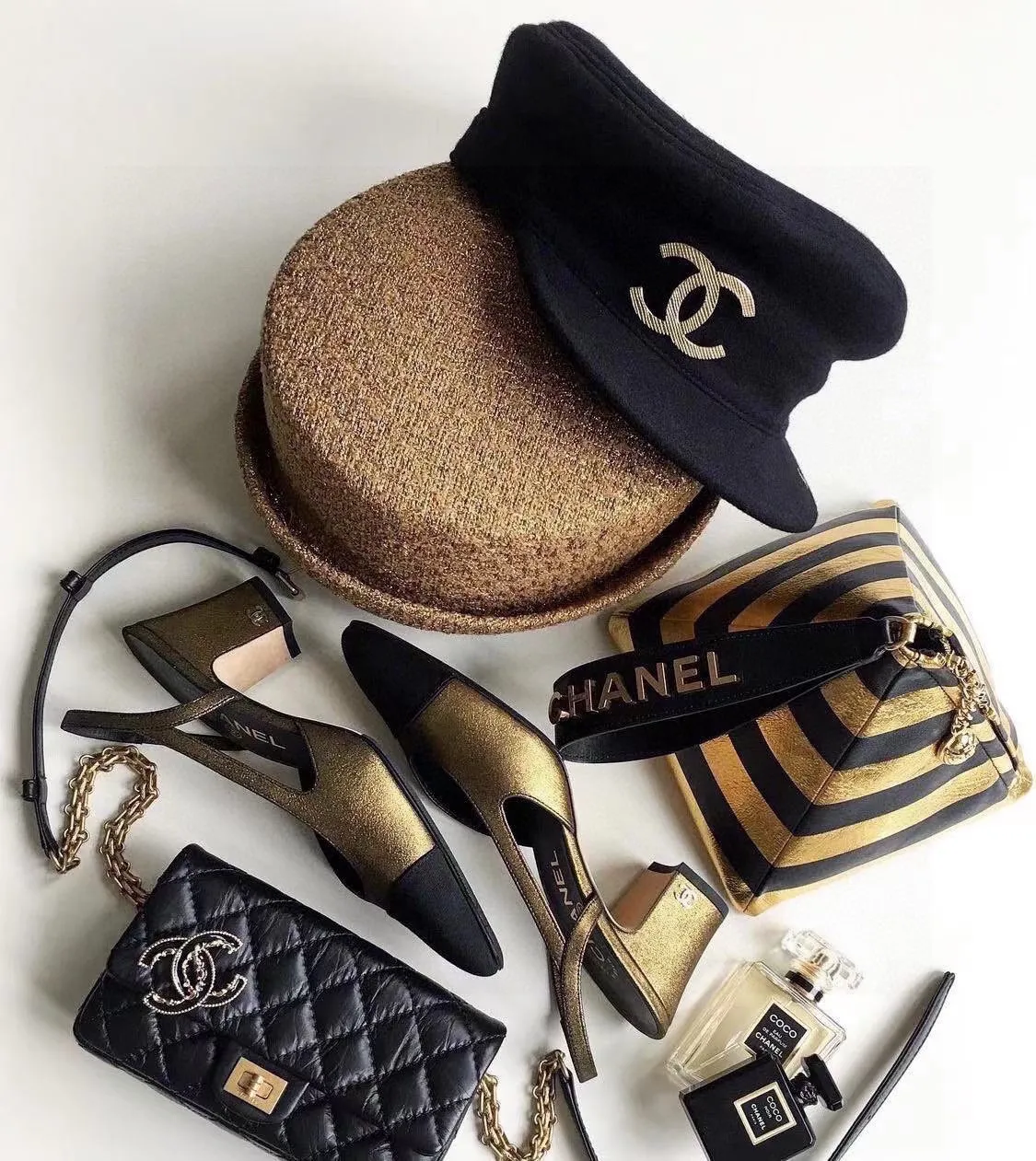 P96 Chanel wool military cap, 2021 new counter model, wool duck tongue military cap, versatile in autumn and winter, head circumference 57c