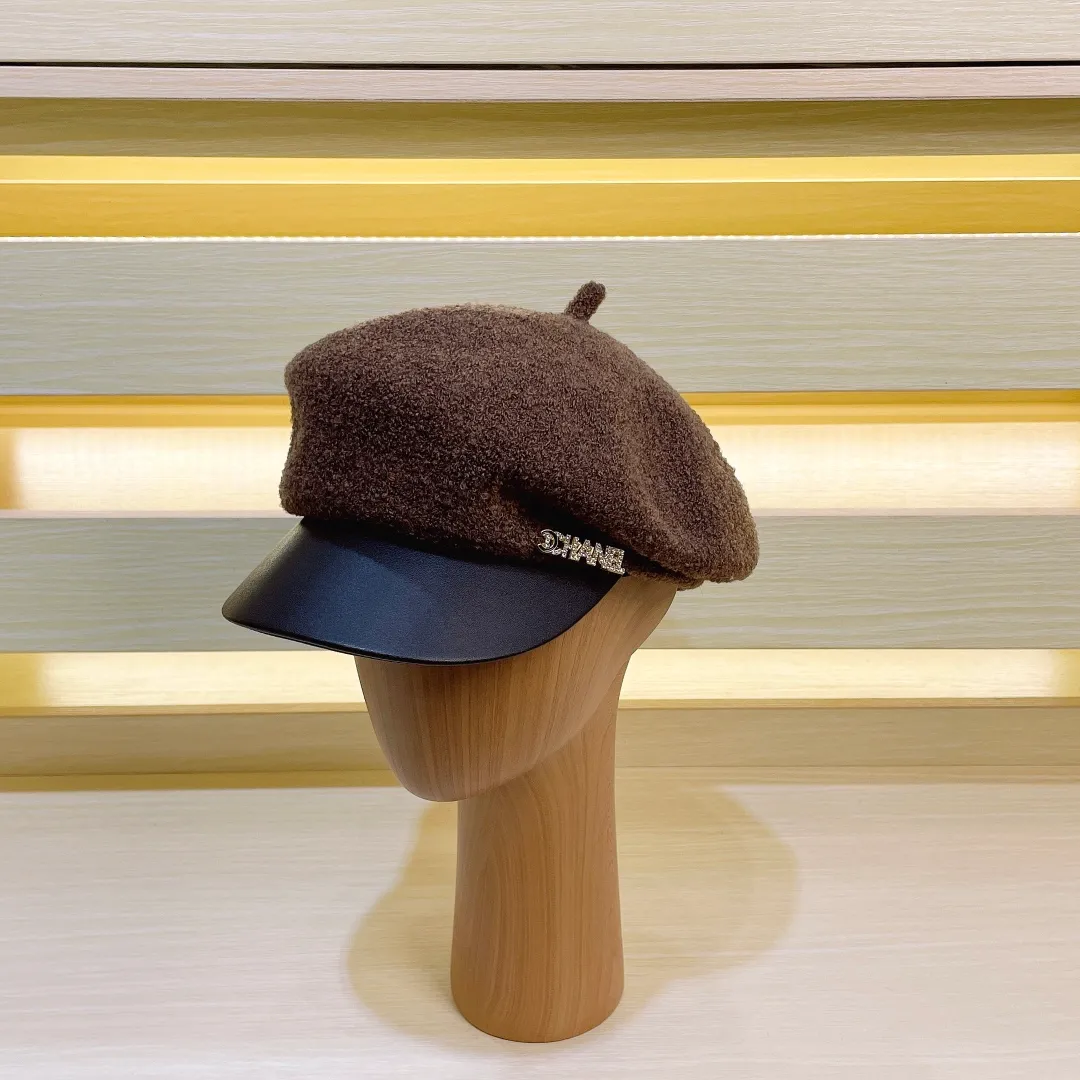 🉐60🔥 Chanel's new autumn and winter custom-made military cap, contrasting fabrics, niche yet high-end! The latest style of Xiaoxiangfeng, a must-have for celebrities