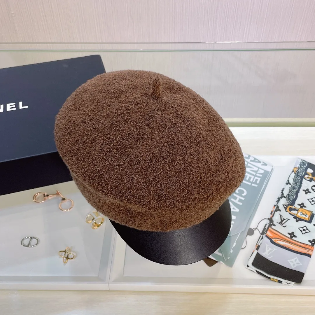 🉐60🔥 Chanel's new autumn and winter custom-made military cap, contrasting fabrics, niche yet high-end! The latest style of Xiaoxiangfeng, a must-have for celebrities