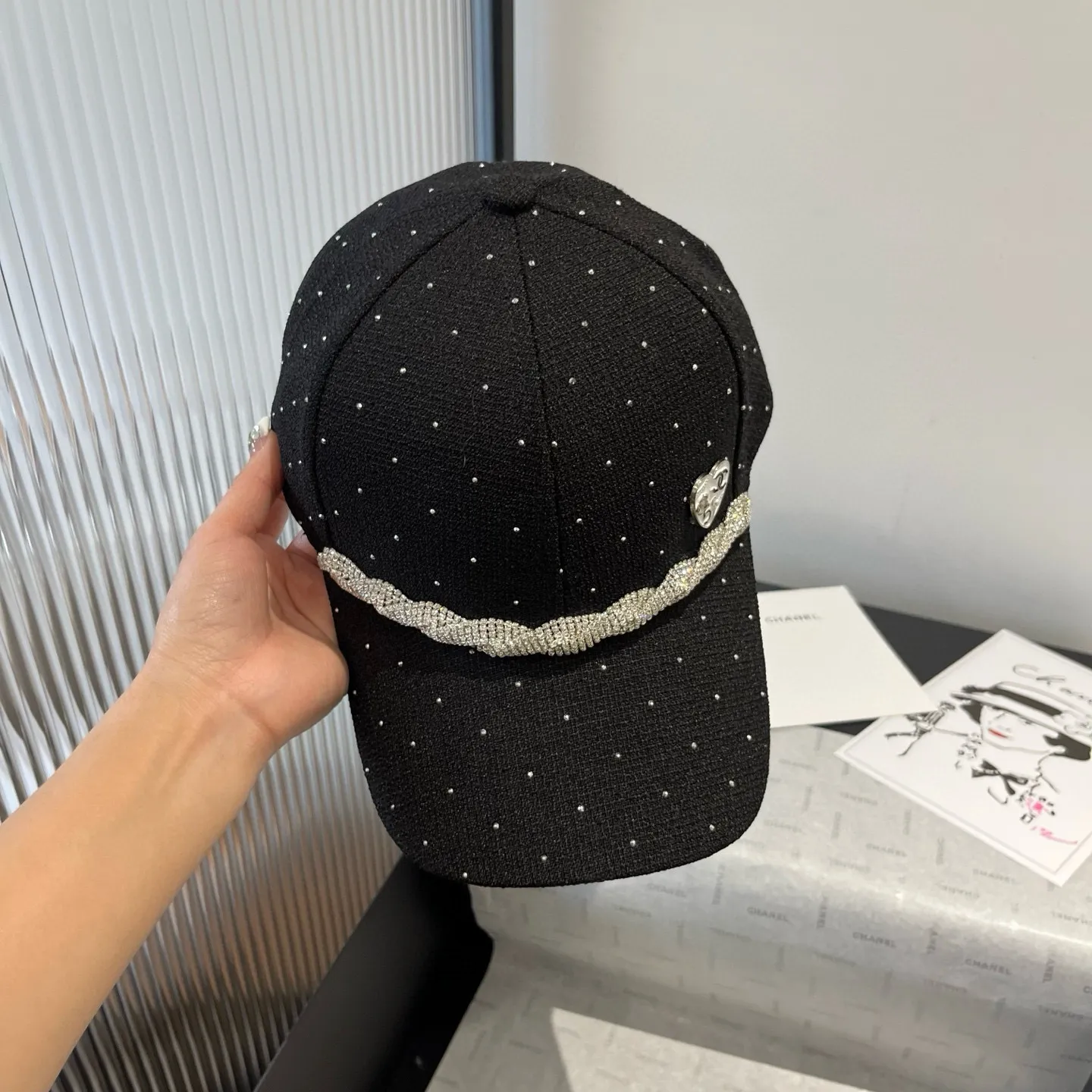💰100¥ Chanel peaked cap, high-end and elegant, head circumference 57cm