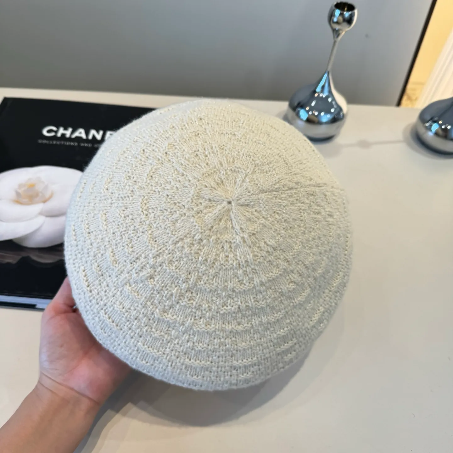 💰100¥ Chanel wool beret, small fragrant style beret, head circumference 57cm