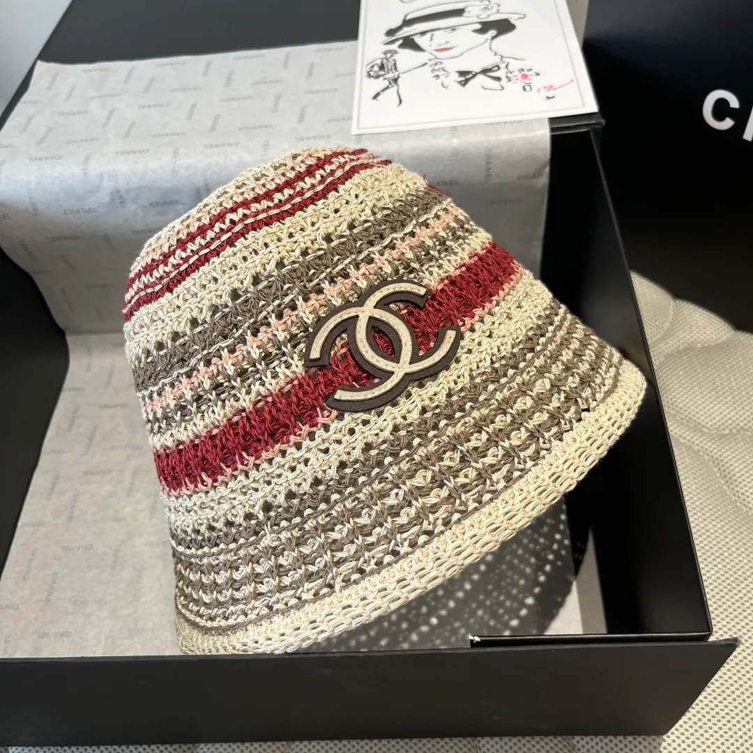 💰100¥ Chanel knitted bucket hat, head circumference 57cm
