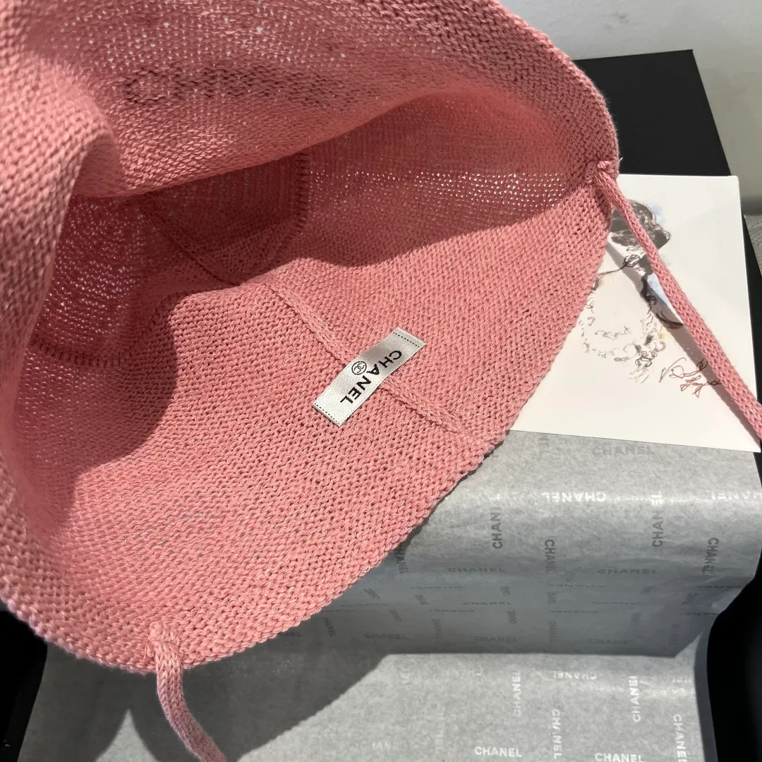 💰80¥ Chanel knitted bucket hat, small top hat, head circumference 57cm
