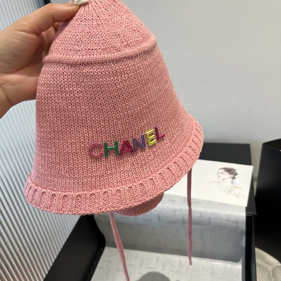 💰80¥ Chanel knitted bucket hat, small top hat, head circumference 57cm